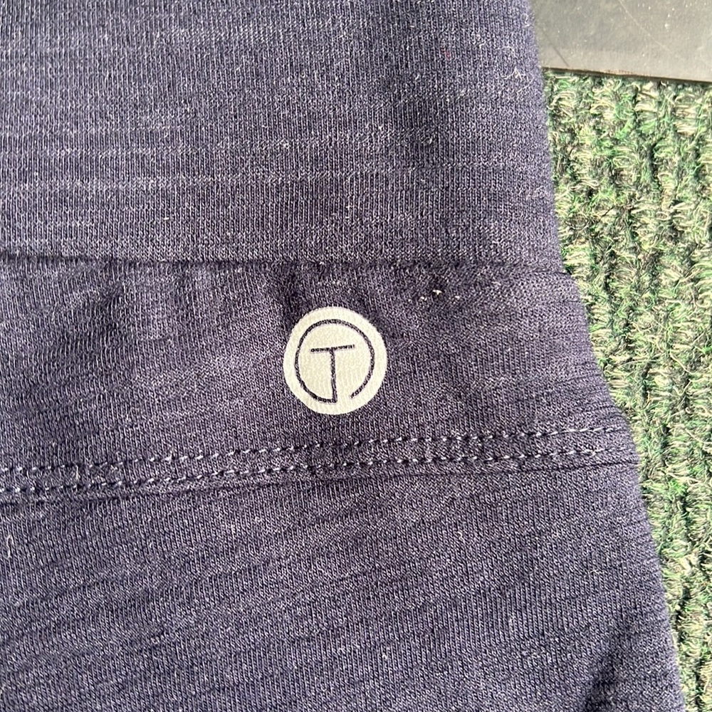 T by TALBOTS / navy lounge cropped pant / LP - Picture 4 of 4